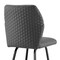 Armen Living Tandy Gray Faux Leather and Black Metal 30" Bar Stool LCTNBABLGR30 - alternate 2